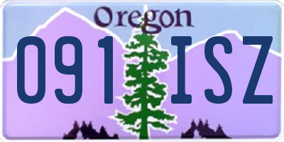 OR license plate 091ISZ