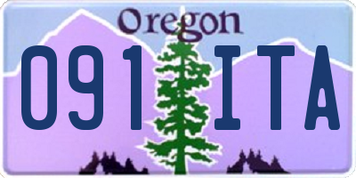 OR license plate 091ITA