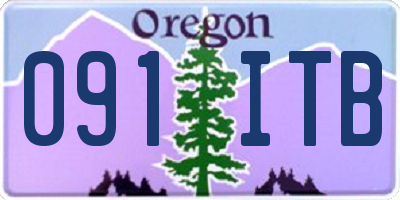 OR license plate 091ITB