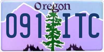 OR license plate 091ITC