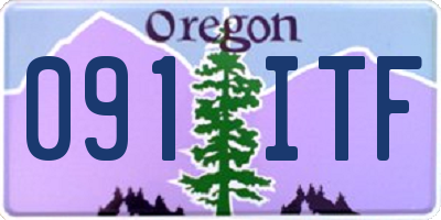 OR license plate 091ITF