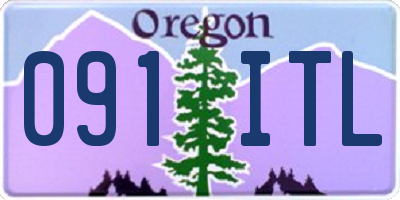 OR license plate 091ITL
