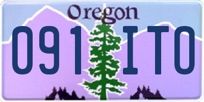OR license plate 091ITO