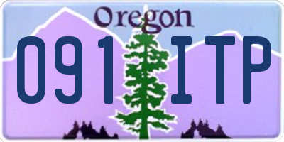 OR license plate 091ITP