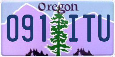 OR license plate 091ITU