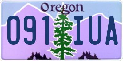 OR license plate 091IUA