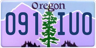 OR license plate 091IUO