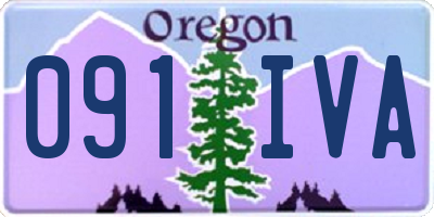 OR license plate 091IVA