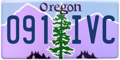 OR license plate 091IVC