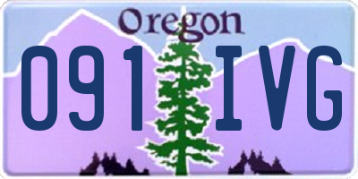 OR license plate 091IVG