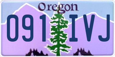 OR license plate 091IVJ