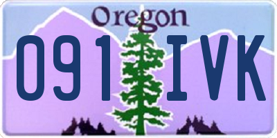 OR license plate 091IVK
