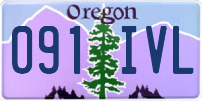 OR license plate 091IVL