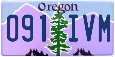 OR license plate 091IVM