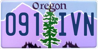 OR license plate 091IVN
