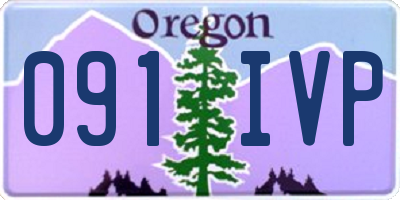 OR license plate 091IVP