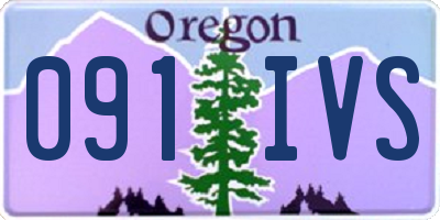 OR license plate 091IVS