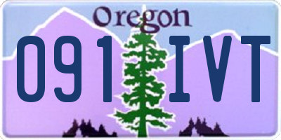 OR license plate 091IVT