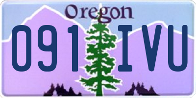 OR license plate 091IVU