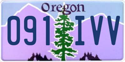 OR license plate 091IVV