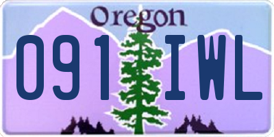 OR license plate 091IWL