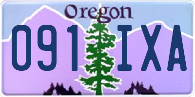 OR license plate 091IXA