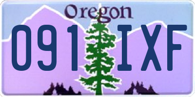 OR license plate 091IXF