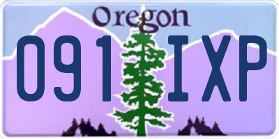 OR license plate 091IXP