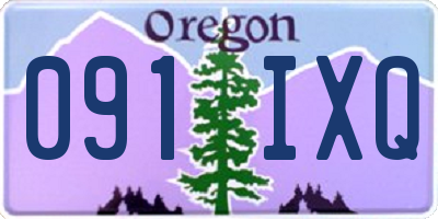OR license plate 091IXQ