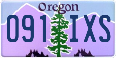 OR license plate 091IXS