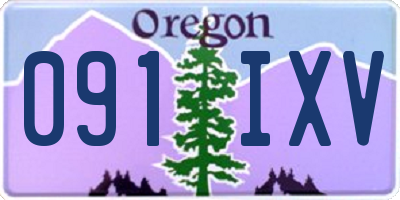 OR license plate 091IXV