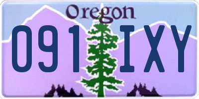 OR license plate 091IXY