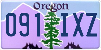 OR license plate 091IXZ