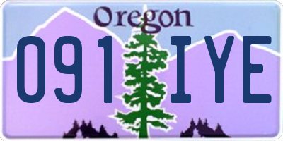 OR license plate 091IYE