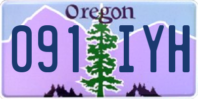 OR license plate 091IYH