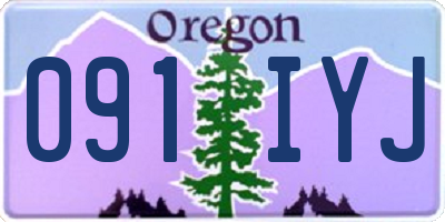 OR license plate 091IYJ