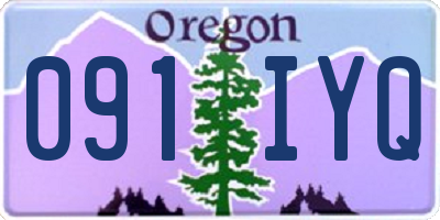 OR license plate 091IYQ