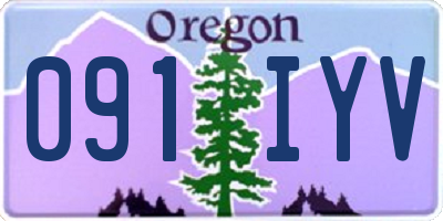 OR license plate 091IYV