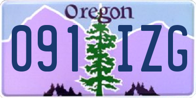 OR license plate 091IZG