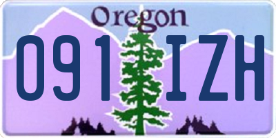 OR license plate 091IZH