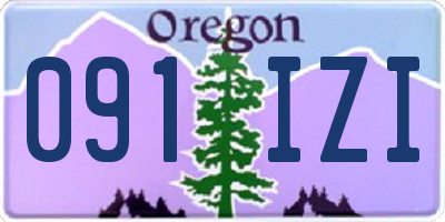 OR license plate 091IZI