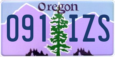 OR license plate 091IZS