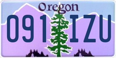 OR license plate 091IZU