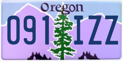 OR license plate 091IZZ