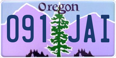 OR license plate 091JAI