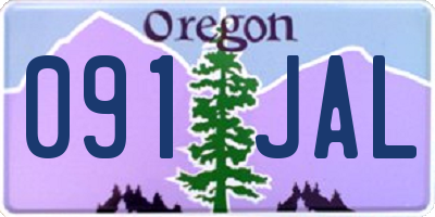 OR license plate 091JAL