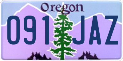 OR license plate 091JAZ