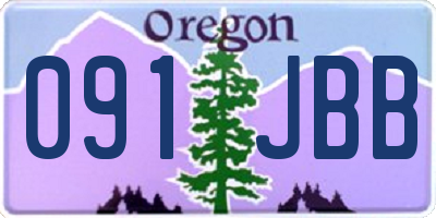 OR license plate 091JBB
