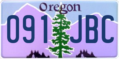 OR license plate 091JBC