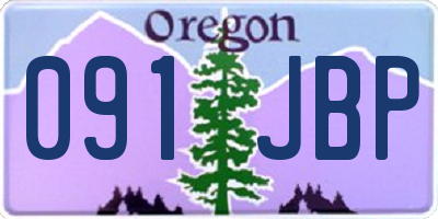 OR license plate 091JBP